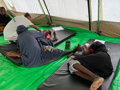 Influx of wounded in Adre Hospital Influx of wounded in Adre Hospital