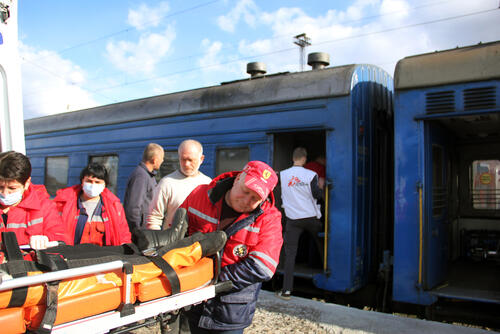 Fourth MSF train referral arrives Lviv Fourth MSF train referral arrives Lviv