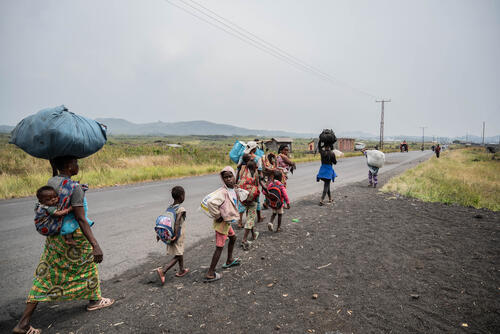 People fleeing the conflict in North and South Kivu People fleeing the conflict in North and South Kivu