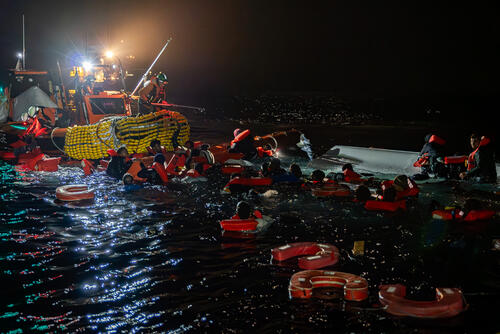 Rescue 3 boat capsized - Rotation 54 Rescue 3 boat capsized - Rotation 54