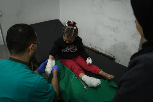 MSF Clinic in Gaza City (fleeing North Gaza package) MSF Clinic in Gaza City (fleeing North Gaza package)