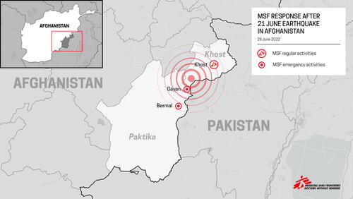 MSF Response after earthquake