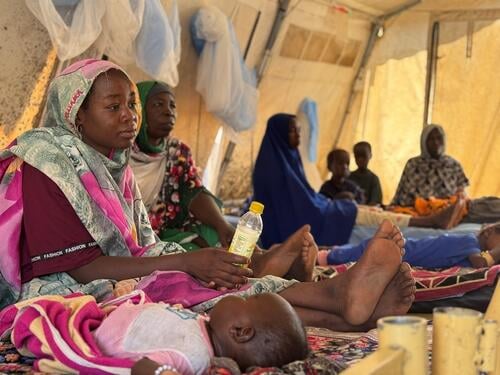 Measles out break in Rokero, Central Darfur. Sudan