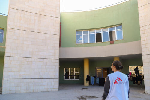MSF mobile medical unit visiting collective shelters MSF mobile medical unit visiting collective shelters