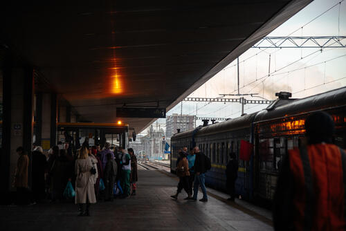 MSF evacuation train in Kyiv MSF evacuation train in Kyiv