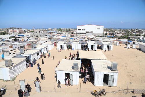 Tents of people sheltering in Al Mawasi, Khan Younis, Gaza Tents of people sheltering in Al Mawasi, Khan Younis, Gaza