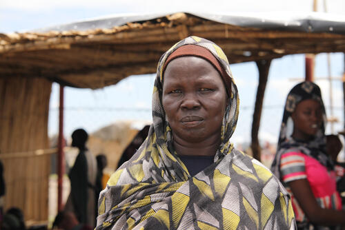 A returnee from Sudan at Zero Transit Centre in Renk A returnee from Sudan at Zero Transit Centre in Renk