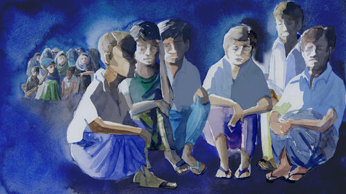 Testimony illustration-Behind the Wire Testimony illustration-Behind the Wire