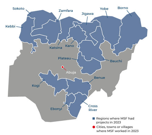 Nigeria IAR map 2023 Nigeria IAR map 2023