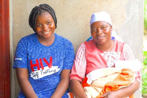 Marvellous Nzenza and her mother Jacqueline Nzenza