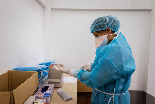 Yangon COVID-19 treatment centre at Aung San Tuberculosis Hospital