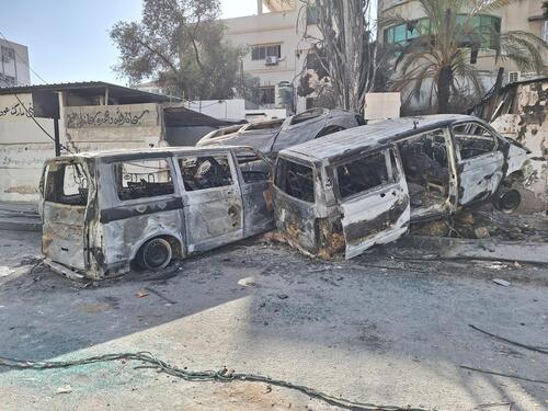 MSF convoy attacked in Gaza MSF convoy attacked in Gaza
