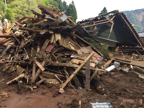 Earthquake in Kumamoto prefecture, Japan Earthquake in Kumamoto prefecture, Japan
