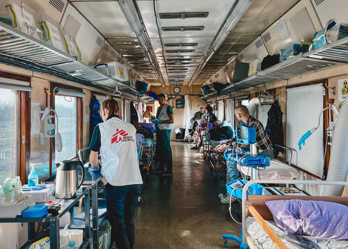 Medical evacuation from Kherson